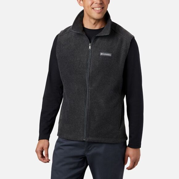 Columbia Men’s Steens Mountain Fleece Vest Size 5XT in Dark Grey/Black NWT - Picture 1 of 8